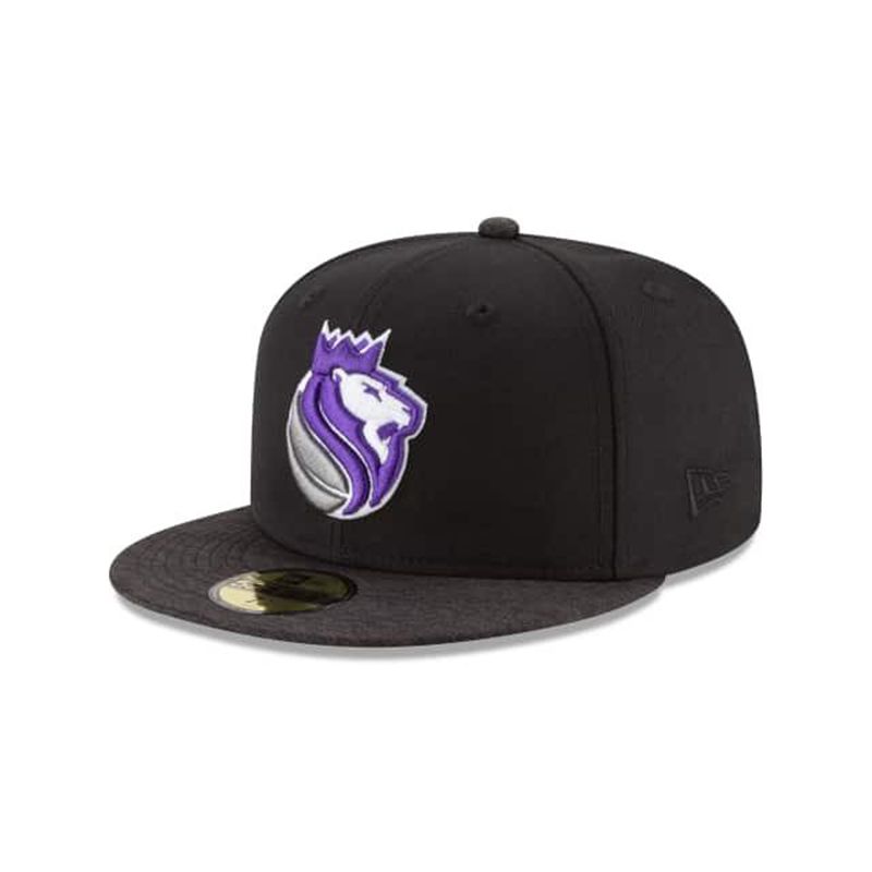 NBA Sacramento Kings Shadow Tech 59Fifty Fitted (WYP2047) - Black New Era Caps